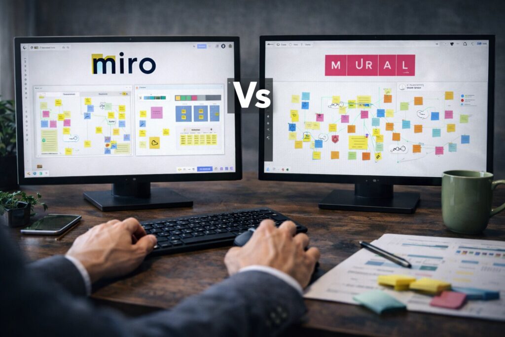 Miro vs Mural: een strategische vergelijking voor visuele samenwerking
