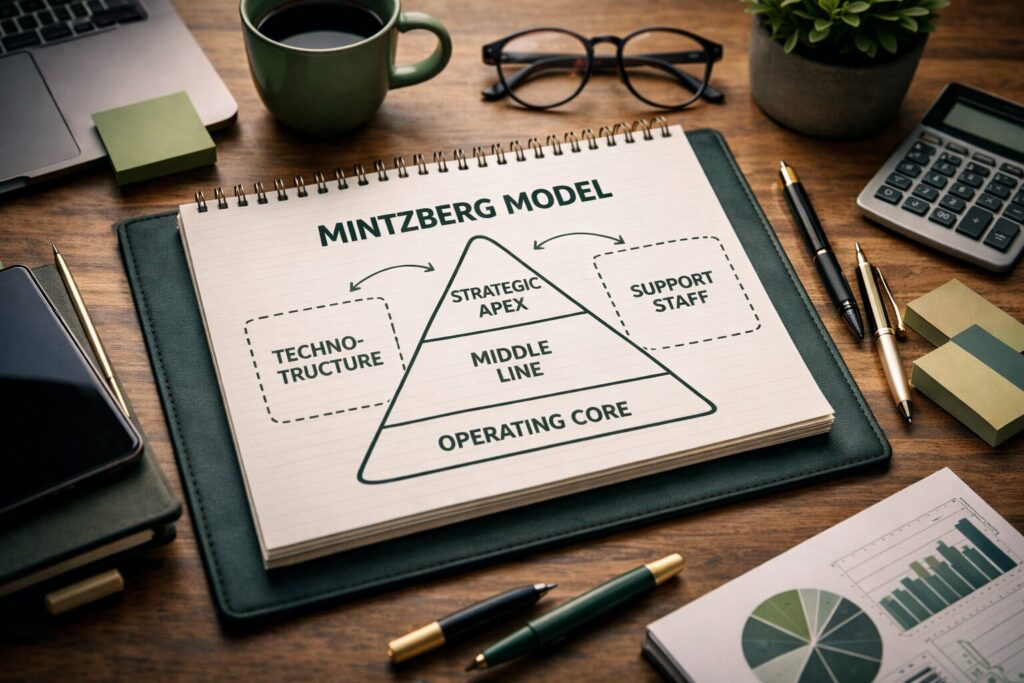 Het Mintzberg model als lens op organisatieontwerp en leiderschap